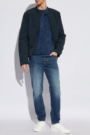 Diesel T-shirt T-ADJIND, Mens, Navy Blue