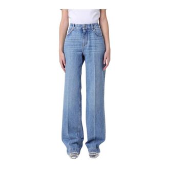 Dolce & Gabbana Wide Jeans, female, Blue, Size: XS Stylish Wide Leg Jeans