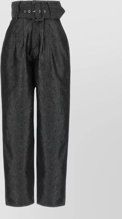 Rotate high waist jeans trousers belt loops