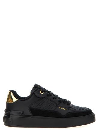 Balmain Zwarte Kalfsleren Sneakers