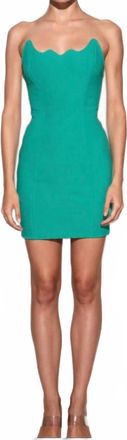 Mother of All Sasi Strapless Mini Dress In Green
