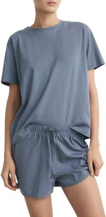 Mango Short Pajamas in Ink Blue at Nordstrom, Size Small