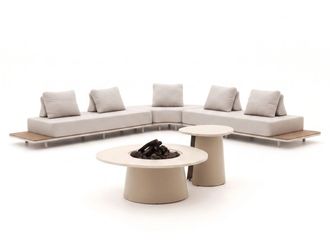 Bellagio la vita attrattiva Bellagio San Lupo/Cosidune hoek loungeset met vuurtafels 5-delig
