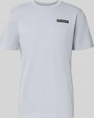 Under Armour Regular Fit T-Shirt mit Logo-Applikation in Mittelgrau, Gr&ouml;&szlig;e XXXL