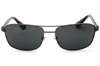 Burberry 0BE3163 Rectangular Metal Frame Sunglasses - Gold
