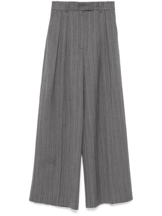 Anine Bing Lou trousers - women - Wool/Polyester - 6 - Grey