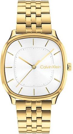 Calvin Klein Reloj De Acero Chapado En Oro Con Esfera Cuadrada