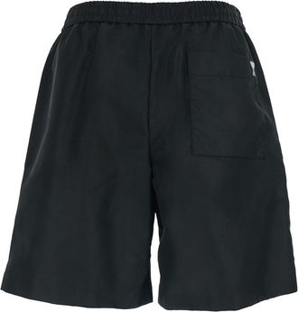 Ami Mens Tech Fabric Shorts Black