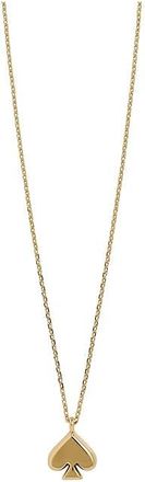 Kate Spade New York Everyday Spade Metal Mini Pendant Womens Necklace Gold, Brass