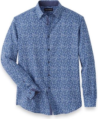 Paul Fredrick Performance Stretch Floral Casual Shirt