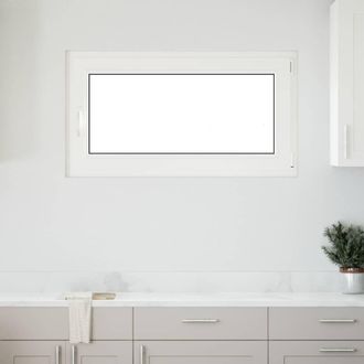 Berkfield Home Basement Window RISOR 110x70 cm Tilt&Turn DIN Right White