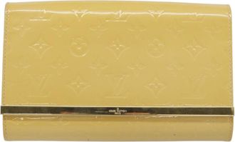 Louis Vuitton Ana Monogram Vernis Yellow Patent_Leather Handbag (Pre-Owned)