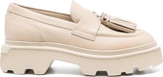 Santoni Roze Leren Loafers - Dames - Loafers - Roze - 36 EU - Leer - Schoenen