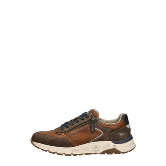 Mustang Veterschoenen Laag - Heren - Sneakers - Bruin - 42 EU - Leer - Schoenen