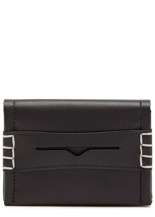 J.W.Anderson Loafer Leather Card Holder - Black - One Size