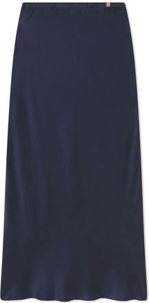 Lunya Washable Silk Bias Maxi Skirt in Deep Blue at Nordstrom, Size X-Large