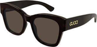 Gucci GG1789S 004 Womens Sunglasses Brown Size 53 - Free RX Lenses - Free RX Lenses