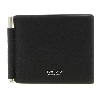 Tom Ford Wallets & Cardholders, male, Black, ONE SIZE, Hammered Leather Card Holder