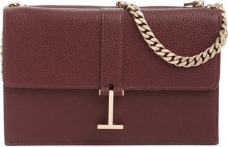 Tom Ford Mini Kara Grain Leather Shoulder Bag in Lost Cherry at Nordstrom