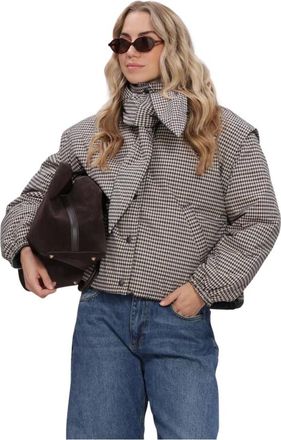 Object Object - Objtimia Korte Omkeerbare Jas 147 - Dames - Jassen - Beige - Maat: M Zijde