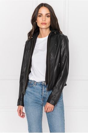 LaMarque ARLETTE | Leather Biker Jacket in Black at Nordstrom, Size Xx-Large