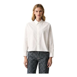 Kenzo Kenzogram Shirt - Dames - Blouses & Shirts - Wit - Maat: L Katoen