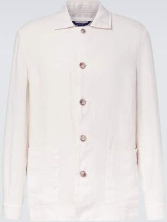 Fedeli Oxford linen jacket