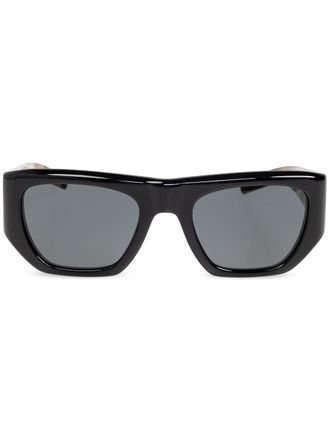 Saint Laurent Eyewear Occhiali da sole con stampa - Nero