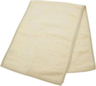 Loewe Pre-owned Scarves, female, Beige, Size: ONE SIZE Pre-owned Silk Scarf