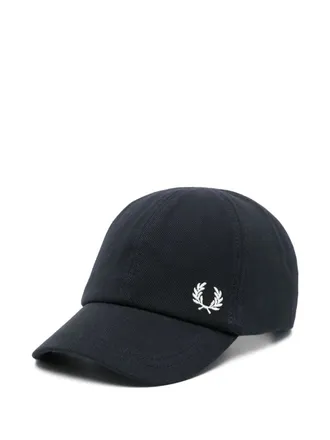 Fred Perry Pet met geborduurd logo - Blauw