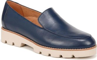 Vionic Mens Vionic Kensley H9623L6406 Loafers Navy Leather Slip On Shoes HAWK2334