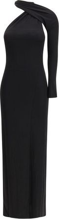 Courr&egrave;ges Black Viscose Cocktail Womens Dress