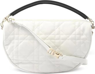 Dior Borsa a spalla Vibe Cannage media anni 2010 - Bianco