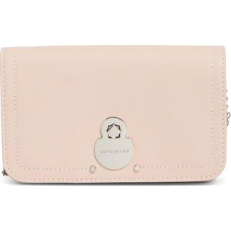 Longchamp Cavalcade Leather Wallet on a Chain in Sand at Nordstrom Rack