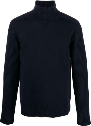 Jil Sander high-neck wool jumper - men - Wool - 46 - Blue
