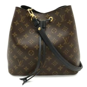 Louis Vuitton Pre-owned Monogram NeoNoe Shoulder Bag - Dames - Pre-owned - Bruin - Maat: ONE Size Leer