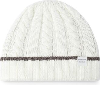 Paul & Shark wool cashmere beanie, Man, White, Size: TGU