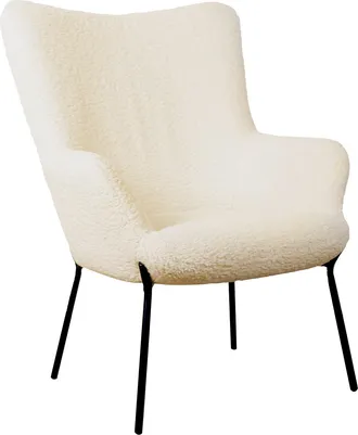 Happy Garden Happy Garden - Sill&oacute;n Borreguito Efecto Lana Rizada Beige Eira