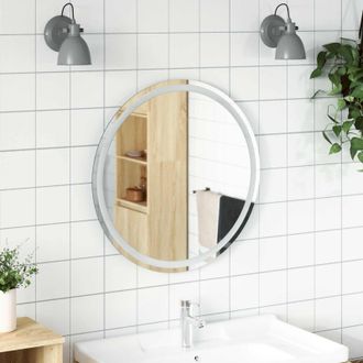 vidaXL Vidaxl Specchio Da Bagno Led Trasparente &Oslash; 70 Cm Vetro Temperato