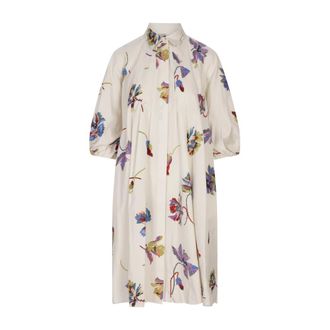 La DoubleJ Shirt Dresses, female, Multicolor, S, White Cotton Shirt