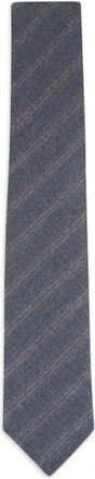 Paolo Albizzati Gestreepte stropdas - Grijs