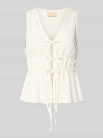 Jack & Jones Top aus Viskose-Leinen-Mix Modell ALMIRA in Offwhite, Gr&ouml;&szlig;e XL