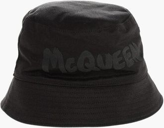 Alexander McQueen Cotton NEW GRAFFITI Bucket Hat size M