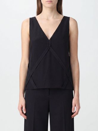 Maison Margiela Top senza maniche in acetato e cupro con scollo a V
