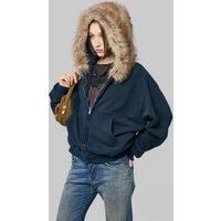 Acne Studios Sweater with Faux Fur Hood