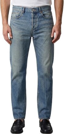 Saint Laurent Blue Tapered Mid Rise Jeans