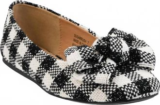 Corkys Footwear Womens Sugar Rush Ballet Flats In Black White Check