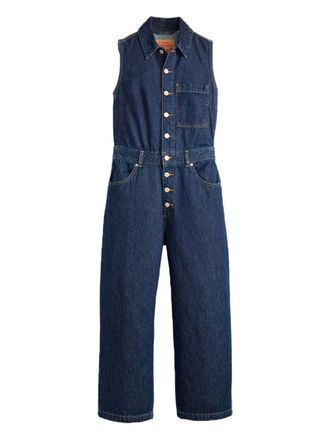 Levi's button-fastening sleeveless jumpsuit - women - Denim - L - Blue