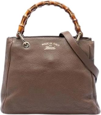 Gucci Pre-owned Bamboo Shopper - - Pre-owned - Donna - Marrone - ONE SIZE
