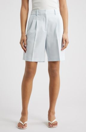 Open Edit The Icon High Rise Bermuda Shorts in Blue Breeze at Nordstrom, Size 00